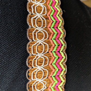 Maroon / Brown / Black, White, Neon-Orange